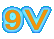 9V